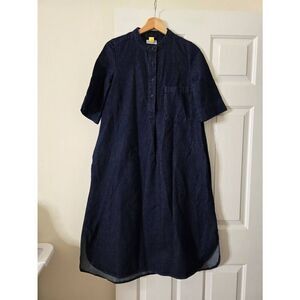 Toast Denim Midi Dress Size 6